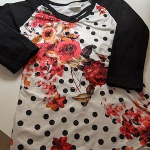 Polka dot comfy shirt 2T